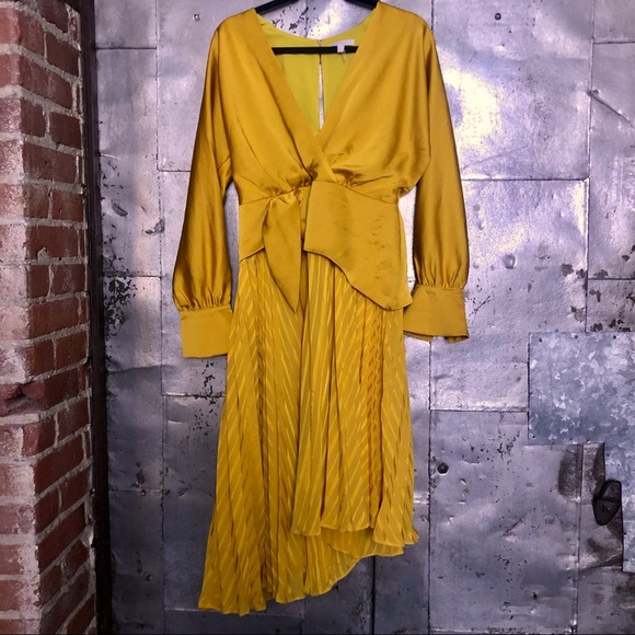 NWOT Anthropologie Harlyn Pleated Midi Dress - Picture 5 of 16